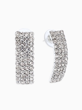 Серьги со стразами 