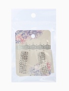 Серьги со стразами «Прямоугольник» 30×9 мм, белые в серебре 10937431