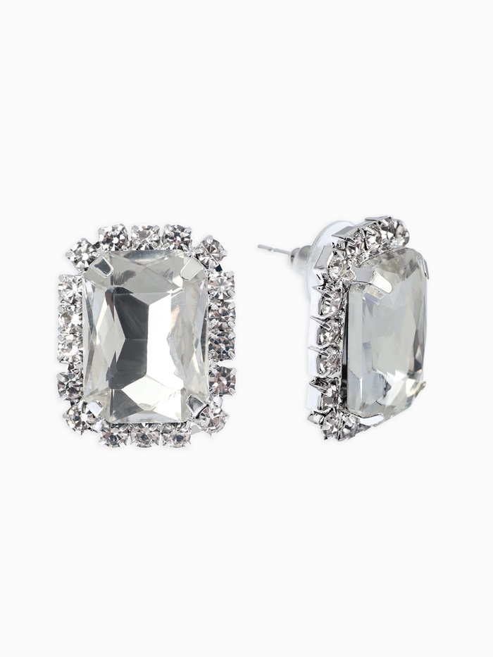 Серьги со стразами 