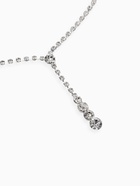 Набор 2 предмета: серьги, колье «Вечерний шик» белый в серебре 10937454