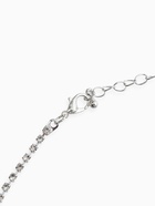 Набор 2 предмета: серьги, колье «Вечерний шик» белый в серебре 10937454