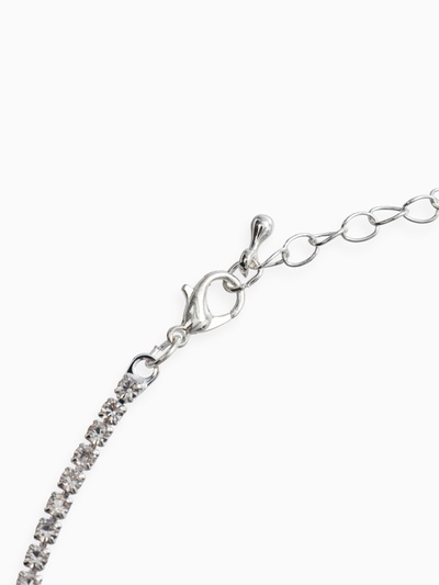 Набор 2 предмета: серьги, колье «Вечерний шик. Лепестки», бело-небесно-голубой в серебре