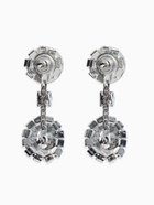 Набор 2 предмета: серьги, колье «Вечерний шик. Овал», бело-ярко-синий в серебре 10937459