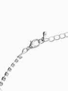 Набор 2 предмета: серьги, колье со стразами «Лёд», d=13.5 см, белый в серебре 10937463