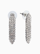 Набор 2 предмета: серьги, колье со стразами «Лёд. Лепестки». d=13.5 см, белый в серебре 10937467