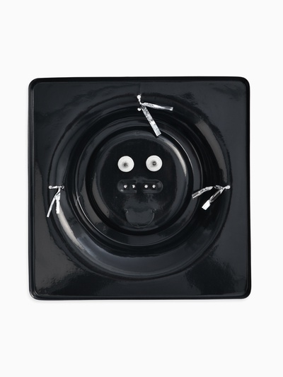 Набор 2 предмета: серьги, колье со стразами «Лёд. Паутина», d=13.5 см, белый в серебре