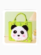 Набор для создания сумки из фетра "Панда", цвет зеленый 10939773