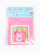 Набор для создания сумки из фетра "Зайка", цвет розовый 10939774