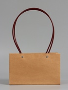 Сумка переноска для цветов, влагостойкая, крафт, 22×10.5×13.5 см 10947518