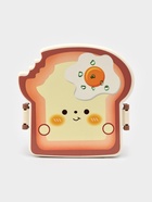 Ланч - бокс контейнер для еды Доляна «Завтрак», 3 ячейки, вилка, ложка, 16×15.5×8 см, пластик, коричневый - фото 65467157