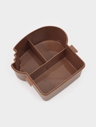 Ланч - бокс контейнер для еды Доляна «Завтрак», 3 ячейки, вилка, ложка, 16×15.5×8 см, пластик, коричневый - Фото 6