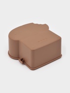 Ланч - бокс контейнер для еды Доляна «Завтрак», 3 ячейки, вилка, ложка, 16×15.5×8 см, пластик, коричневый - фото 65467161