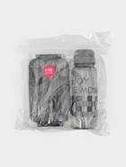 Набор посуды с собой Доляна, 4 предмета: бутылка 500 мл, ланч - бокс 450 мл, вилка, ложка, пластик, серый - Фото 12