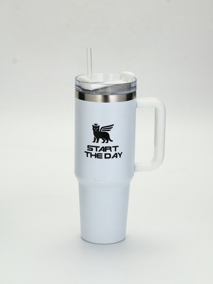 УЦЕНКА Термокружка 1200 мл, белая - Фото 1