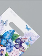 Подарочный пакет, полиэтиленовый, с вырубной ручкой, «Бабочки»,  20 х 30 см (комплект 50 шт) - фото 68174730