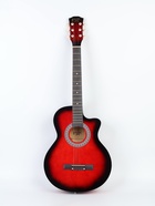 УЦЕНКА Гитара акустическая Music Life QD-H38Q-JP красная, 6-ти струнная, 97 см - Фото 1