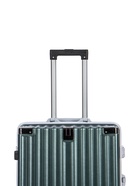 УЦЕНКА Чемодан пластиковый, 24", 38×24×67, на молнии, 2 кодовых замка, крючок, тёмно-зеленый - Фото 10