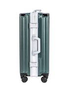 УЦЕНКА Чемодан пластиковый, 24", 38×24×67, на молнии, 2 кодовых замка, крючок, тёмно-зеленый - Фото 11