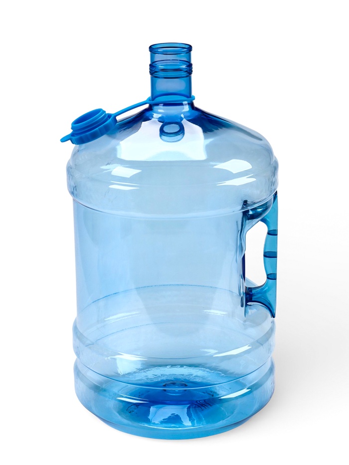 Бутыль для кулера, 18.9 л, ПЭТ, многооборотная, с ручкой, с пробкой - Фото 1