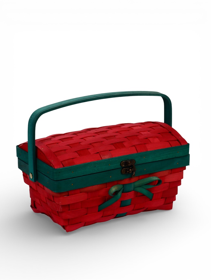 УЦЕНКА Сундук «Рождественский», с ручкой, 27×16×21 см, шпон - Фото 1