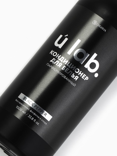 Кондиционер для белья парфюмированный Black pepper, 1000 мл, ULAB