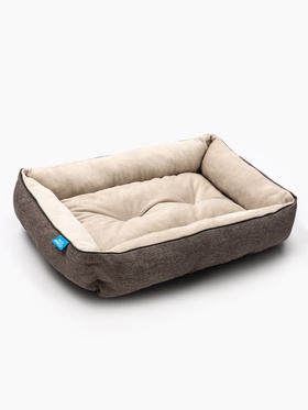 Лежанка для животных «Лофт Фрейм», 48×37×10 см, бежевая 10970366