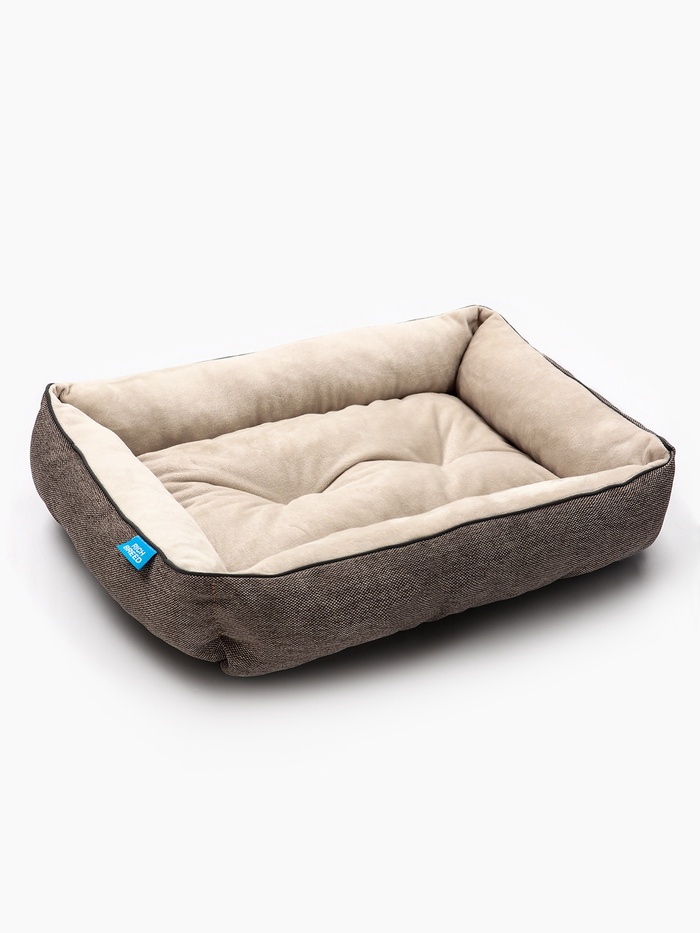 Лежанка для животных «Лофт Фрейм», 48×37×10 см, бежевая - Фото 1