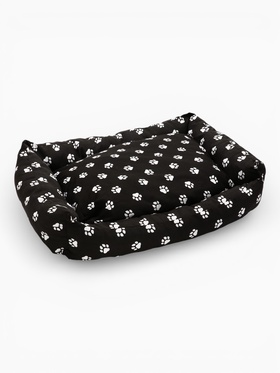 Лежанка для животных «Пухлик», 68×52×16 см, чёрная 10970367