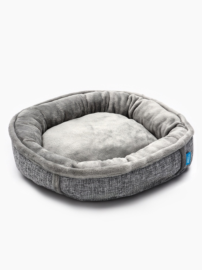 Лежанка для животных «Лофт Круглая», 47×10 см, серая