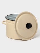 УЦЕНКА Кастрюля эмалированная, 9 л, d=26.5 см, с крышкой, цилиндрическая, слоновая, кости - Фото 3