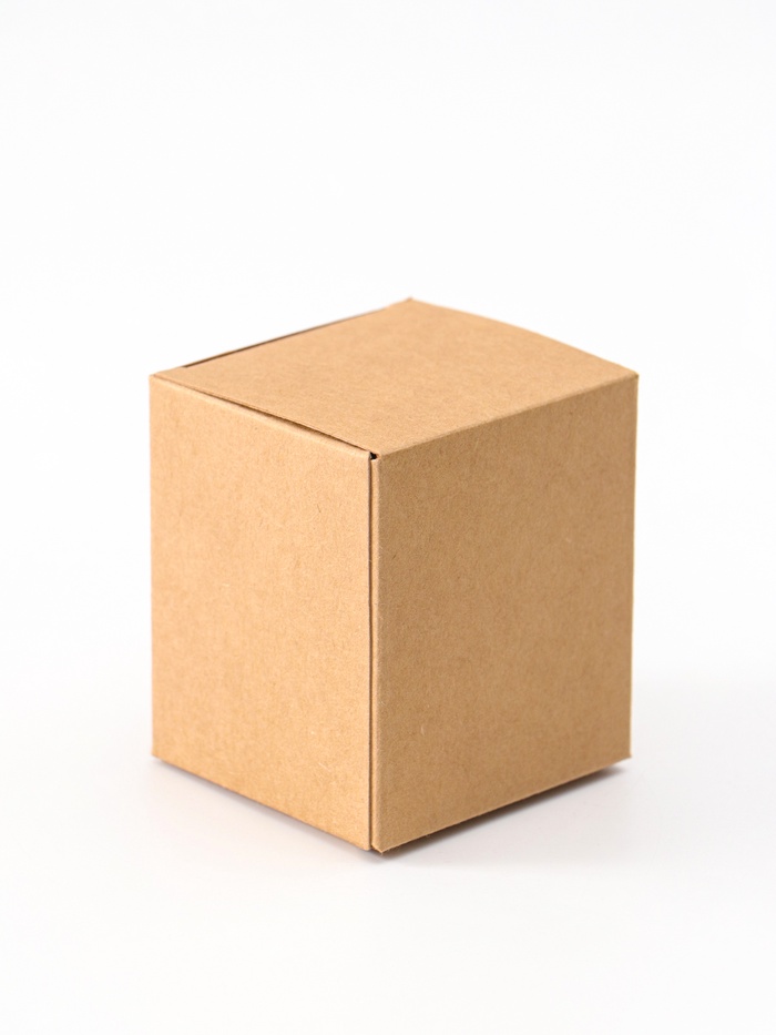 Коробка складная крафт, упаковка, 6.5×6×7.5 см