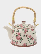 Чайник заварочный «Розы», металлическое сито, 900 мл, керамика, белый 10939761