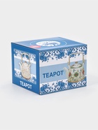 Чайник заварочный «Розы», металлическое сито, 900 мл, керамика, белый - фото 809490802