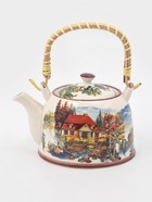 Чайник заварочный «Деревня», металлическое сито, 900 мл, керамика, белый - Фото 7