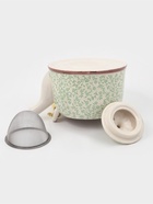 Чайник заварочный «Лепестки», металлическое сито, 900 мл, керамика, белый - фото 809476617