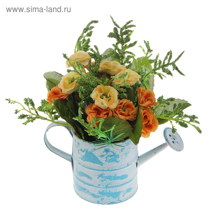 композиция 11 см в садовой лейке розы - Фото 1