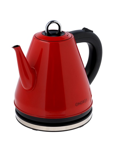 УЦЕНКА Чайник электрический, ENERGY E-263, металл, 1,2 л, 950 Вт, красный