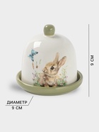 УЦЕНКА Лимонница Доляна «Зайка», доломит, 9×9 см, белая 10982192