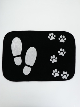 Коврик придверный «Следы», 40×60 см
