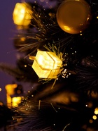 УЦЕНКА Ёлка фиброоптическая «Пушистая» 180 см d нижнего яруса 95 см, 185 веток, 8 режимов - Фото 3