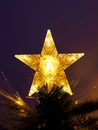 УЦЕНКА Ёлка фиброоптическая «Пушистая» 180 см d нижнего яруса 95 см, 185 веток, 8 режимов - Фото 5