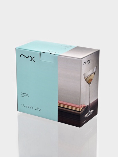Бокалы для коктейля Nude Savage, 170 мл, размер одного бокала 10×18.5 см, набор 2 шт., стекло, прозрачные