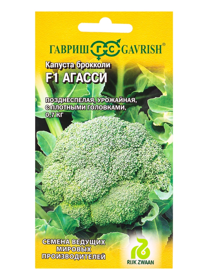Семена Капуста брокколи Агасси F1 10 шт. (Голландия)