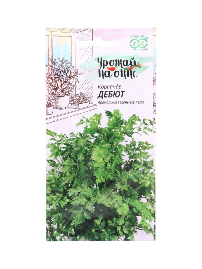 Семена Кориандр Дебют 2,0 г серия Урожай на окне - Фото 1