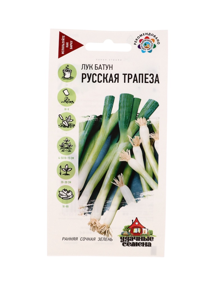 Семена Лук батун Русская трапеза, на зелень 0,5 г Уд. с.