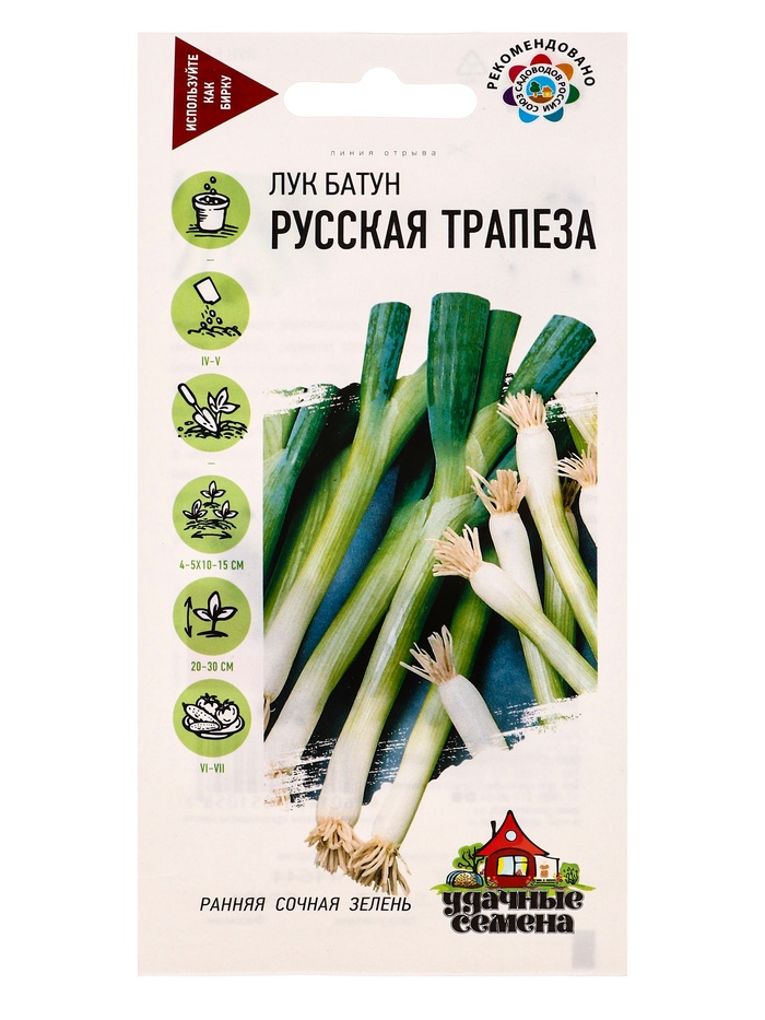 Семена Лук батун Русская трапеза, на зелень 0,5 г Уд. с. - Фото 1