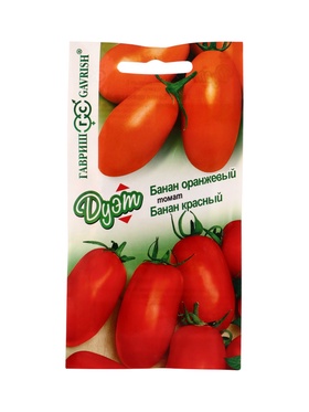Семена Томат Банан красный 0,05 г+Банан оранжевый 0,05 г автор. серия Дуэт