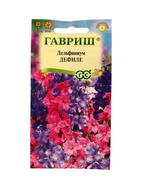 Семена цветов Дельфиниум Дефиле (однолетний)* смесь 0,05г