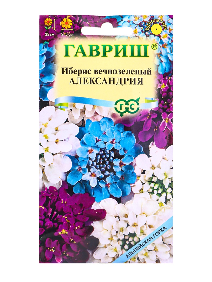 Семена цветов Иберис Александрия 0,1 г серия Альпийская горка DH
