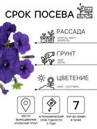 Семена цветов Петуния «Великая синяя» F1, крупноцветковая, гранулы, 7 шт. - Фото 2